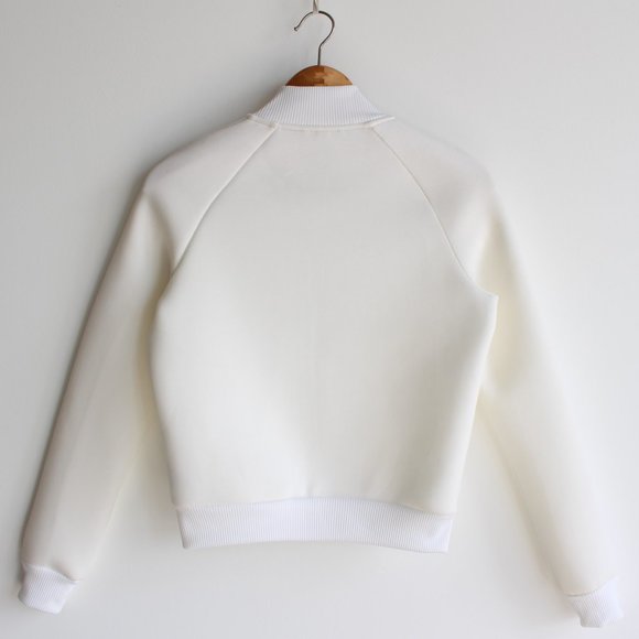 NWOT Adidas Neo Floral White Cropped Track Jacket - Picture 3 of 8